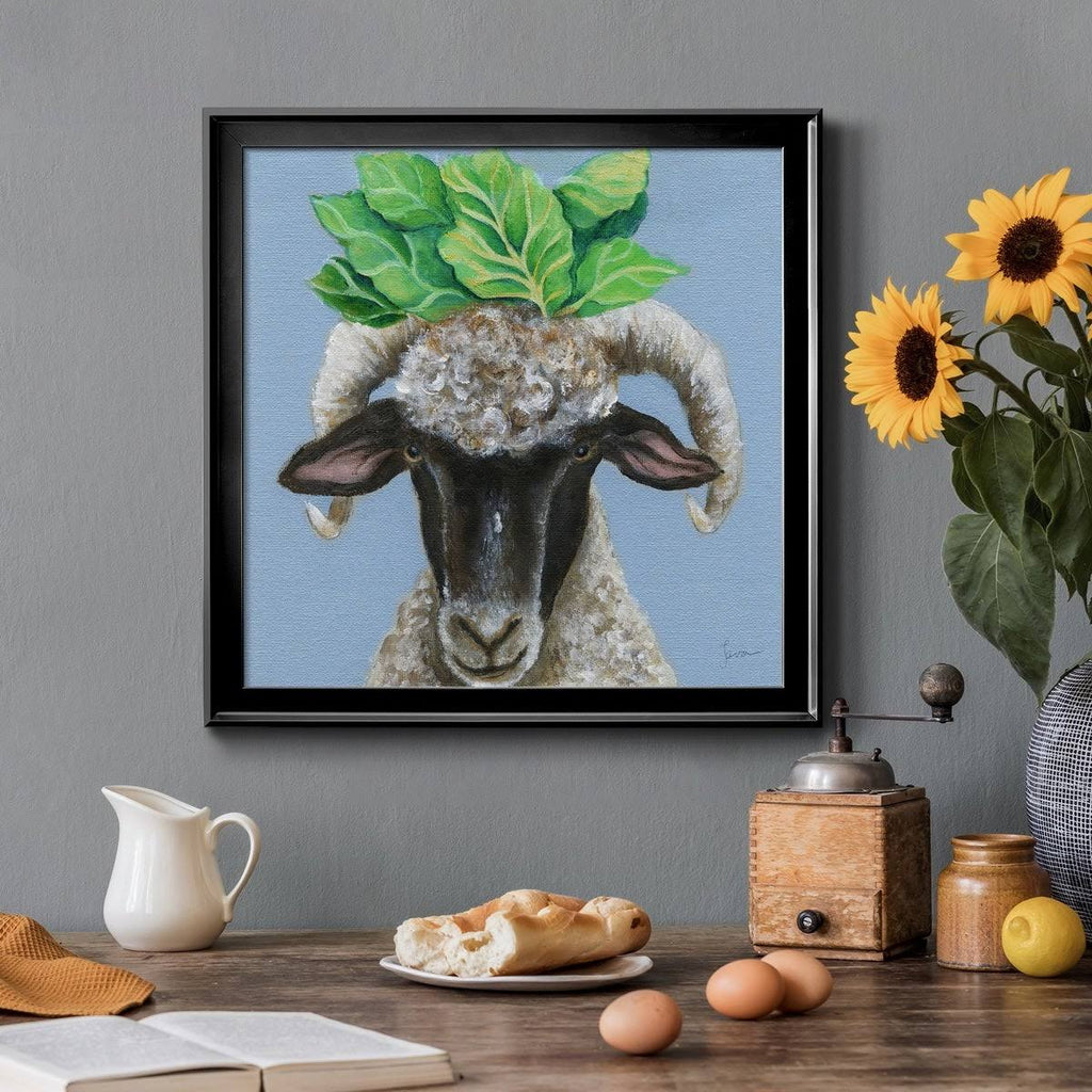 Black 28x28 Framed Canvas J7529