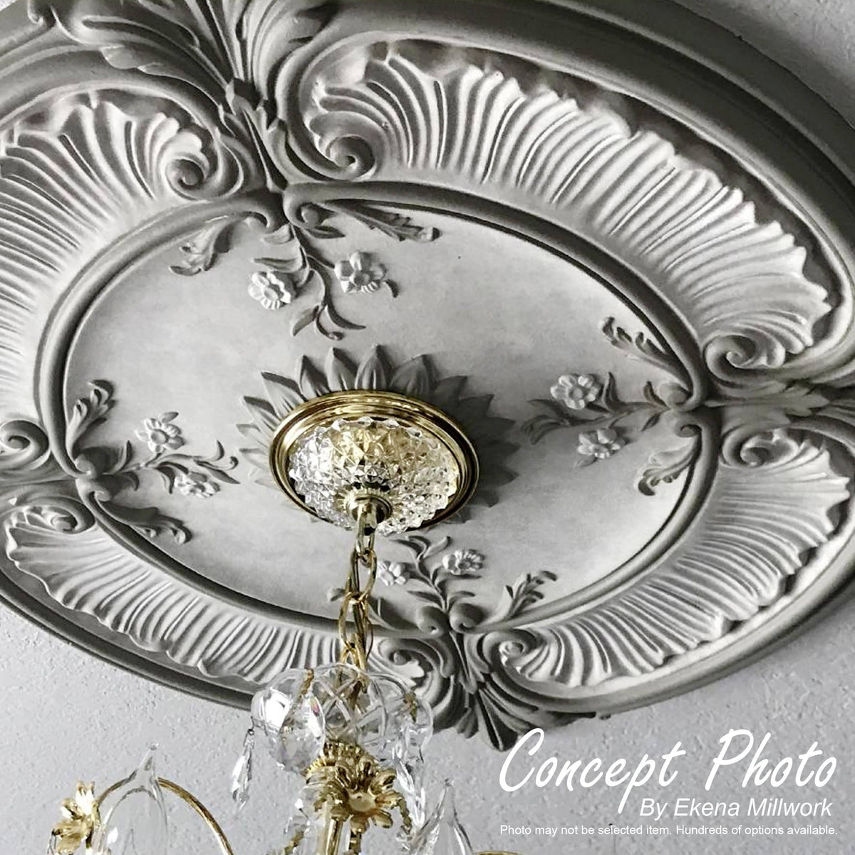 Hand-Painted Ceiling Medallion Y690344