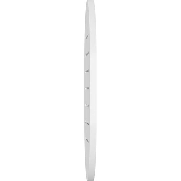 Vertical Round Ended Surface Mount PVC Gable Vent Y89551
