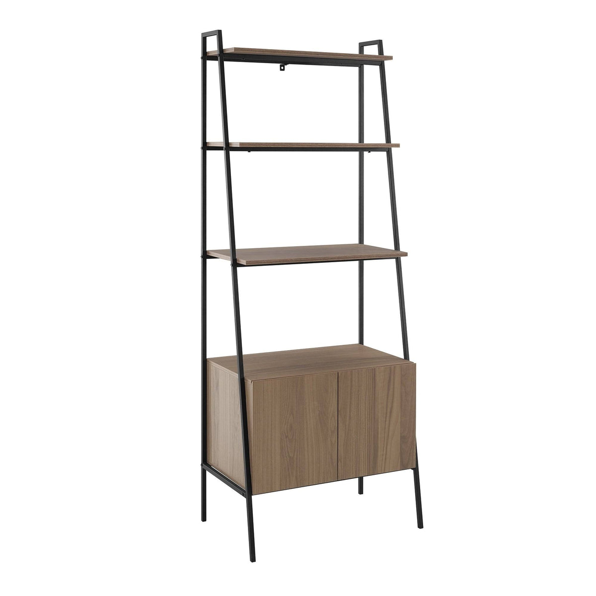 72-Inch Ladder Storage Bookshelf Dark Walnut H4604