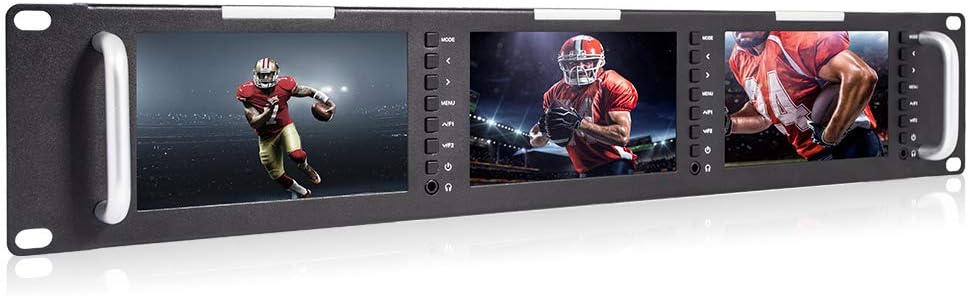 5 Inch Triple Rack Mount LCD Monitor M16673