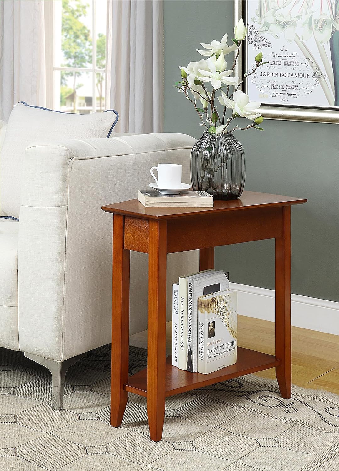 Gray Wedge End Table B786