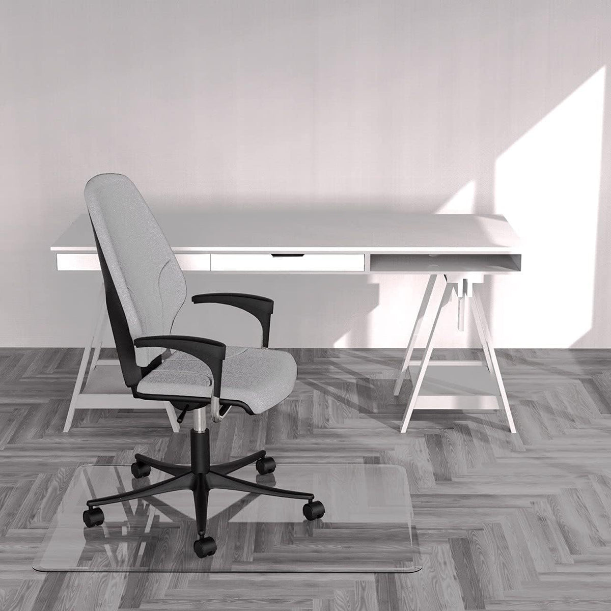 Tempered Glass Office Chair Mat 36x48 V660