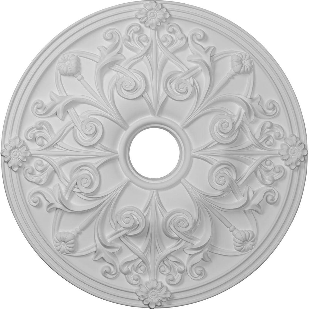 Hand-Painted Smokey Topaz Crackle Ceiling Medallion S919