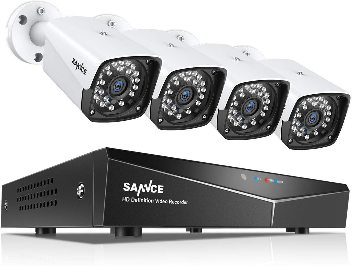 1080P 4 Pcs Security Camera System with 1TB Hard Drive A3161
