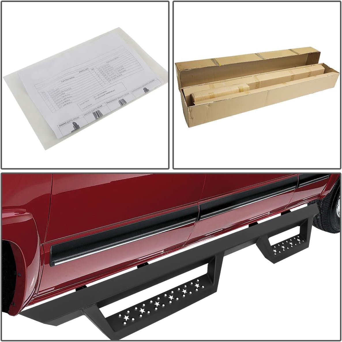 Powdercoated Running Board Side Step Nerf Bar K6550