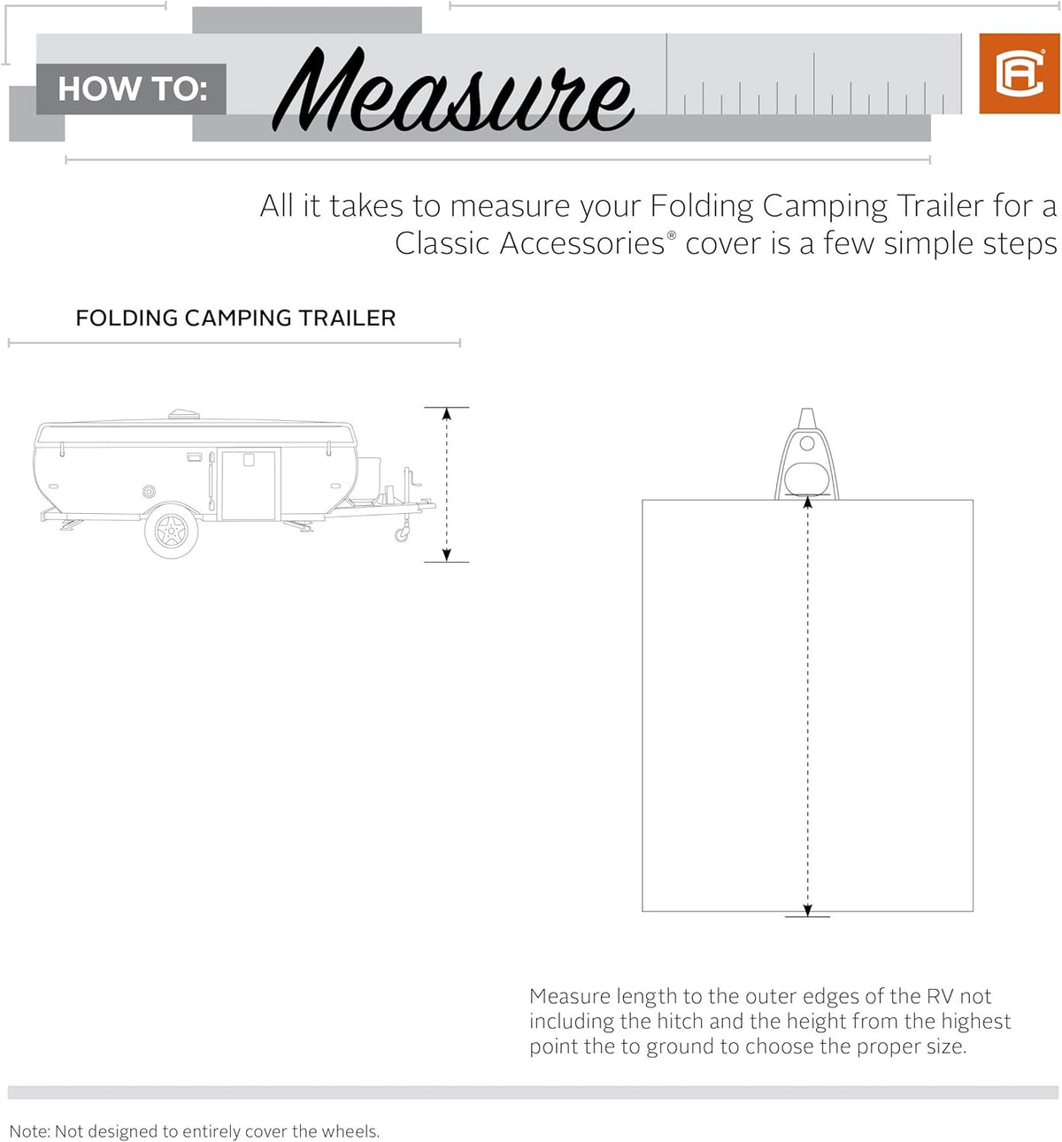 Grey Pop-Up Camper Trailer Cover L68698