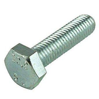 M12 x 200mm Hex Cap Screw Class 8.8 Zinc Plated Steel 10 pcs C5872