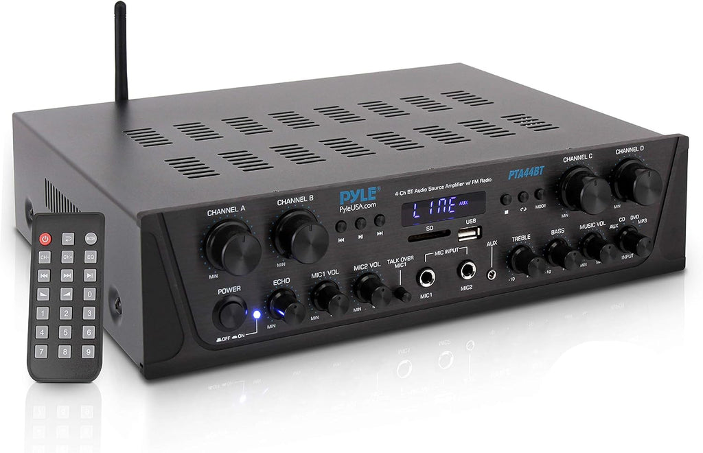 500W 4 Channel Bluetooth Amplifier with USB FM AUX Z677949