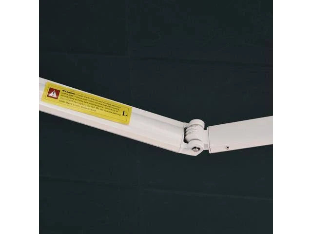 13x8 Feet Manual Retractable Patio Awning Canopy, Green U270735