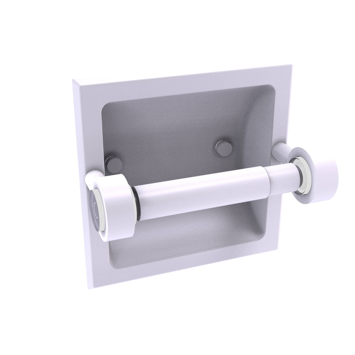 Recessed Toilet Paper Holder Unlacquered Brass J9386