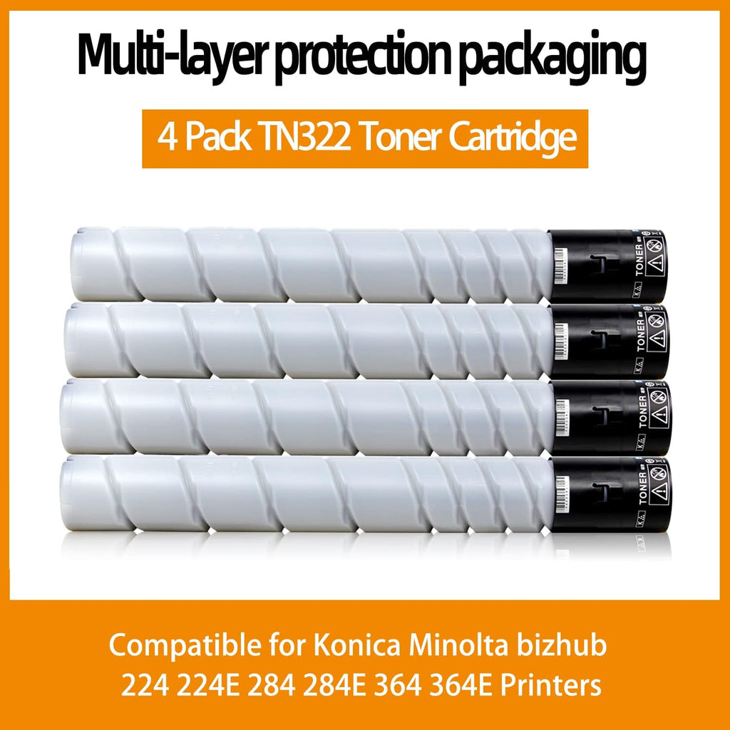 Compatible TN322 Toner Cartridge 4 Pack T71872