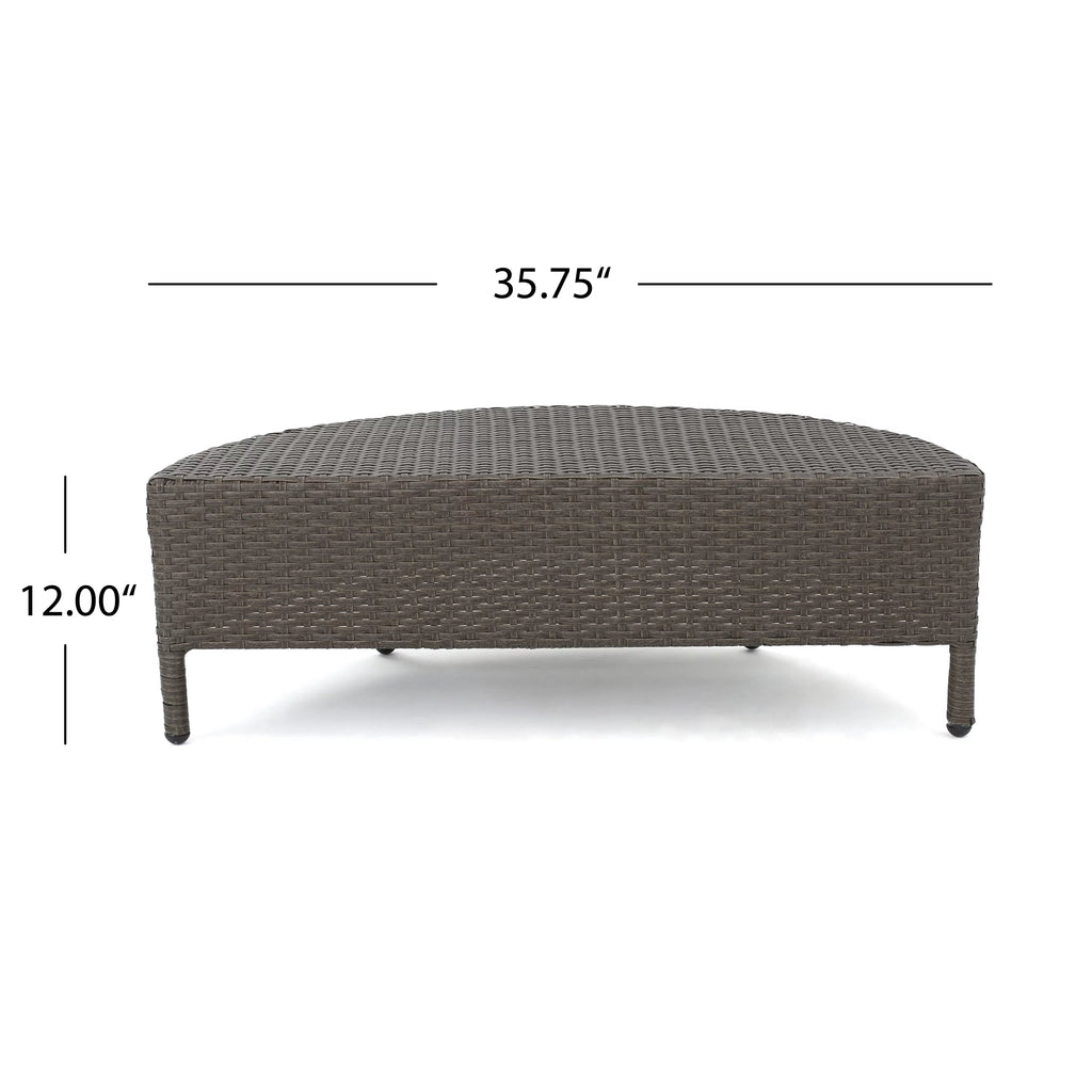 Light Brown Ceramic Grey 16 Seater Wicker Sofa Set with Cushions C4068