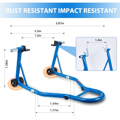 Blue Motorcycle Rear Wheel Lift Stand I477