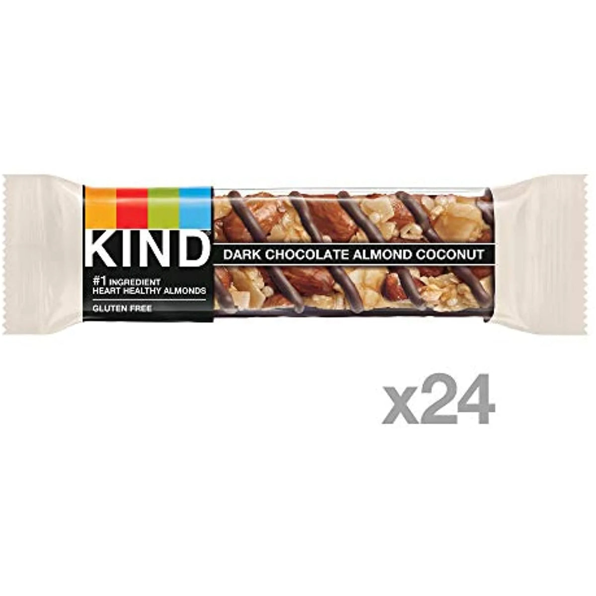 Dark Chocolate Almond Coconut Bars, 1.4 Oz, 24 Count J670