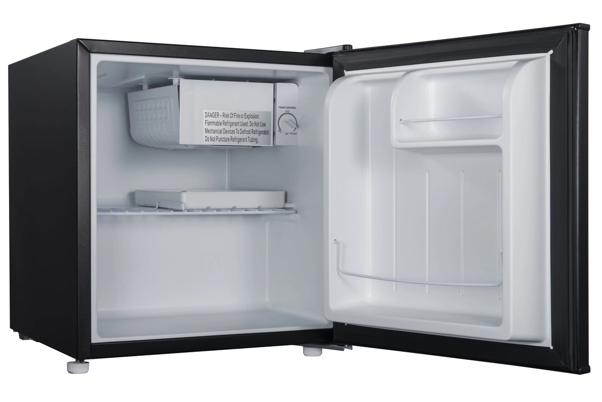1.7 Cu ft Black Single Door Mini Fridge I820172
