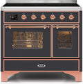 40 Induction Range with Electric Oven in Matte Graphite M961