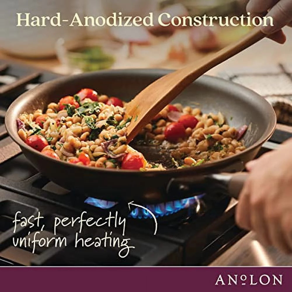 Hard-Anodized Non-stick 4-Quart Covered Square Saute D92412