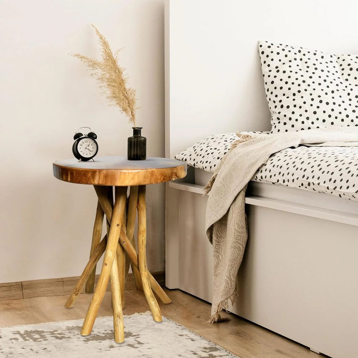 Teak Wood End Table C9216