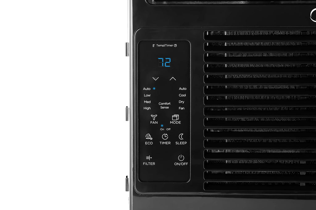 6,000 BTU 115V Window Air Conditioner with Remote, Up to 250 sq ft, Black N55679
