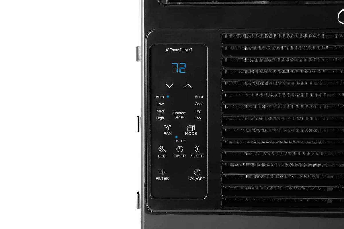 6,000 BTU 115V Window Air Conditioner with Remote, Up to 250 sq ft, Black N55679