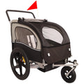 Double 2 Seat Foldable Bike Trailer Stroller M1965