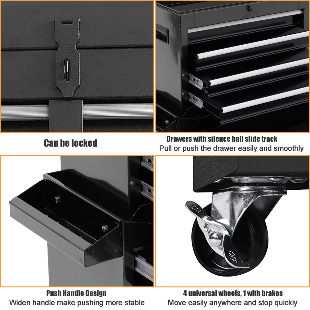 5 Drawer Rolling Tool Chest with Wheels K585683