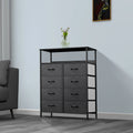 8 Drawer Fabric Dresser with Shelves U764