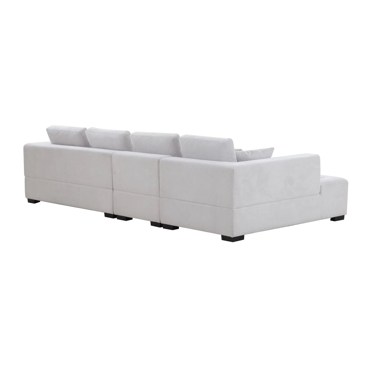 134'' Beige L-Shape Sectional Sofa P6227