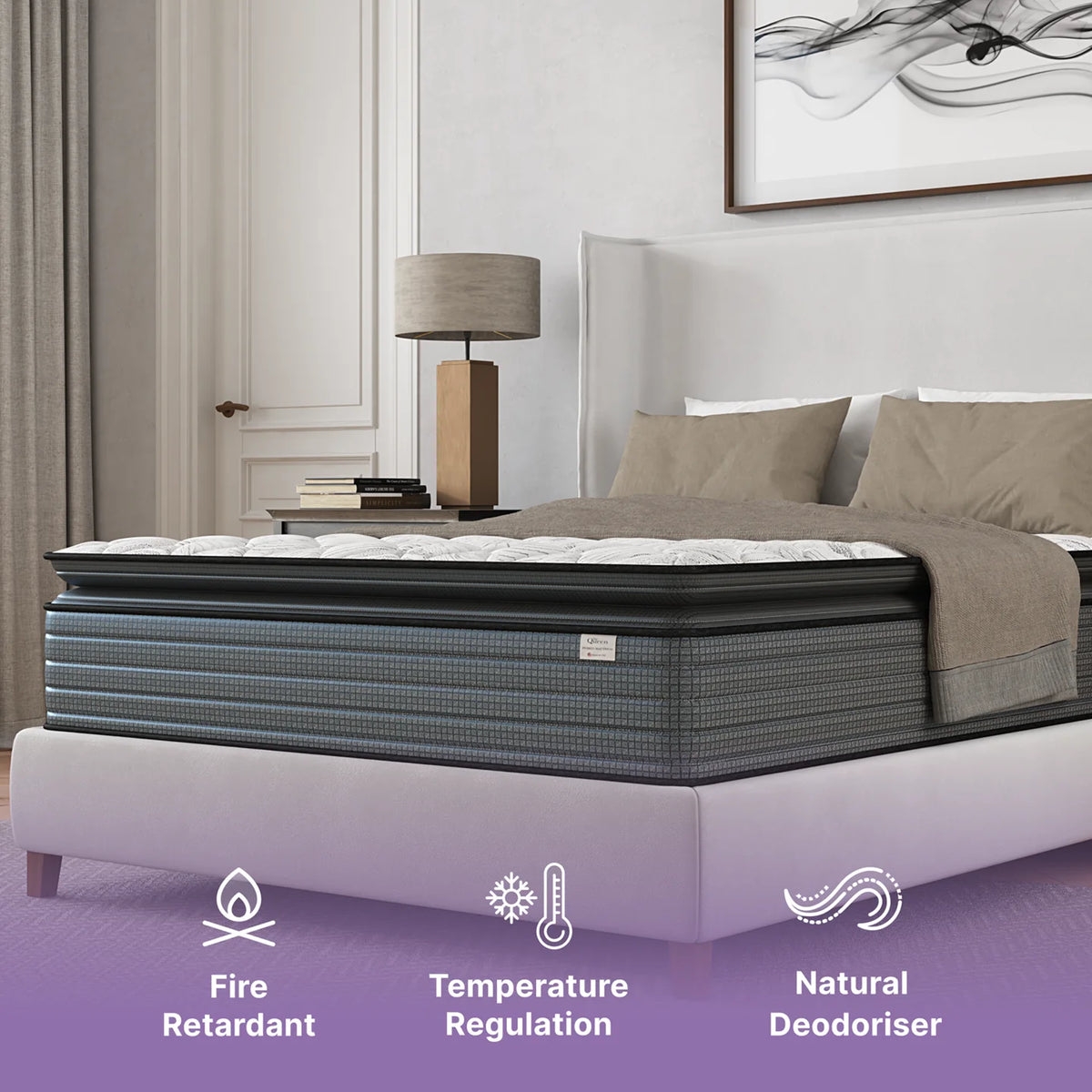 Queen Hybrid Pillow Top Mattress A90796