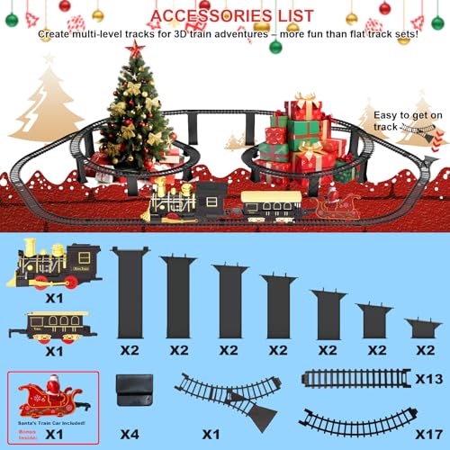 Electric Train Set with 3D Elevated Tracks T5493