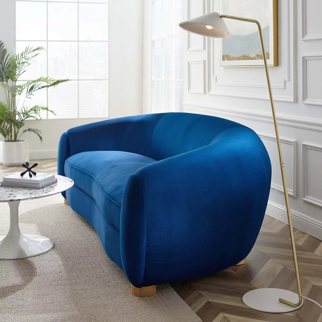 Blue Velvet Sofa N40471
