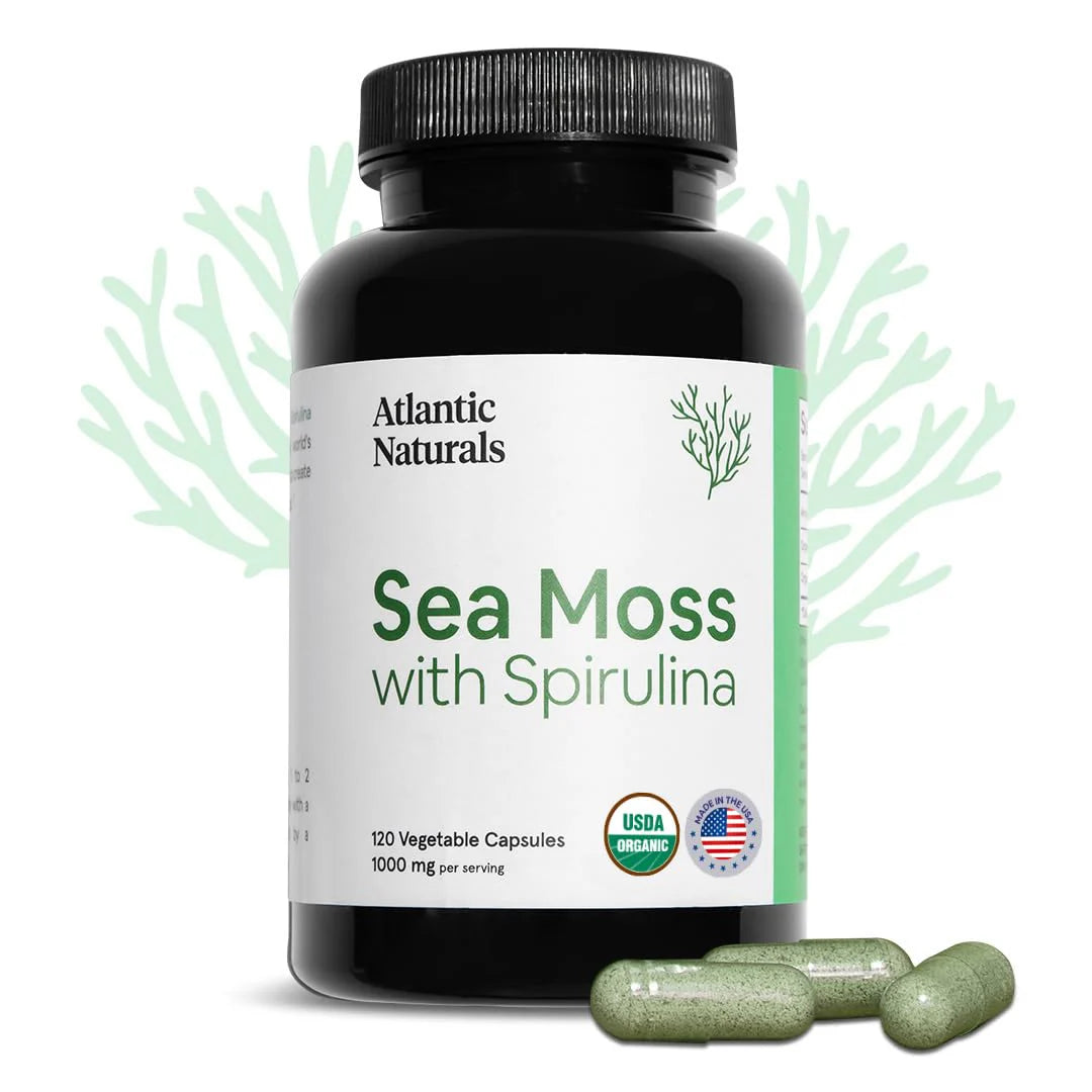 Organic Sea Moss with Spirulina Capsules O4379