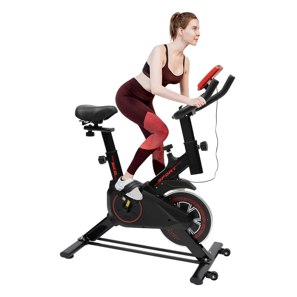 Indoor Cycling Exercise Bike Black J836