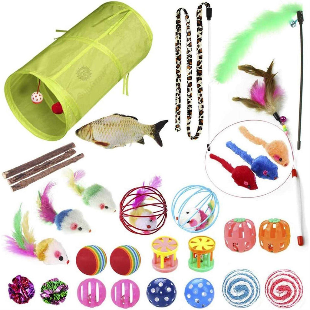 Ferret Tunnel and Assorted Toys Variety Pack A15780