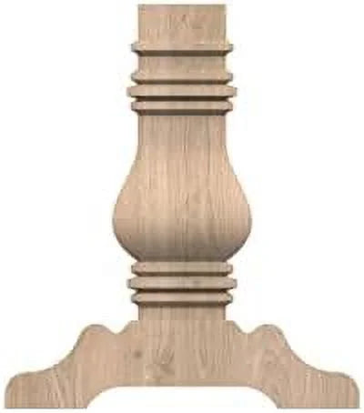 16 inch Wood Pedestal Base, Pack of Two F74783