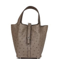 Ostrich 18 Palladium Hardware Lock Bag N137735