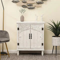 White Wood 2-Door Storage Cabinet B97288