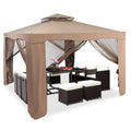 10'x 10' Canopy Gazebo with Mosquito Netting U234