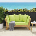 Acacia Wood Outdoor Expandable Daybed with Cushions Z77970