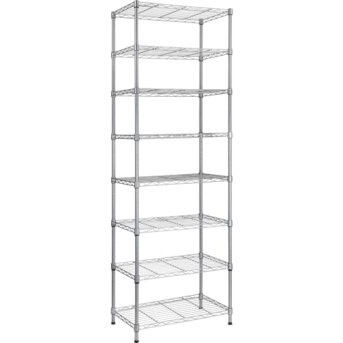 6 Wire Shelving Steel Storage Rack Adjustable Unit Shelves W570277