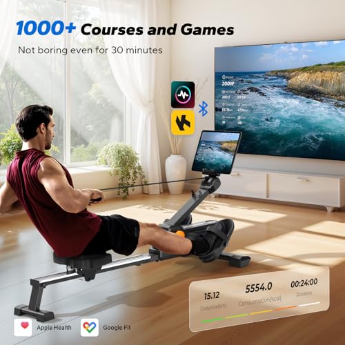 Foldable Magnetic Rowing Machine with 16-Level Z802244