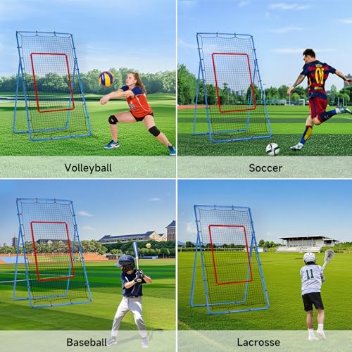 7x4 FT Adjustable Volleyball Rebounder Net T3226