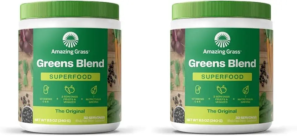 Greens Superfood Powder with Digestive Enzymes & Probiotics, 60 Servings X697