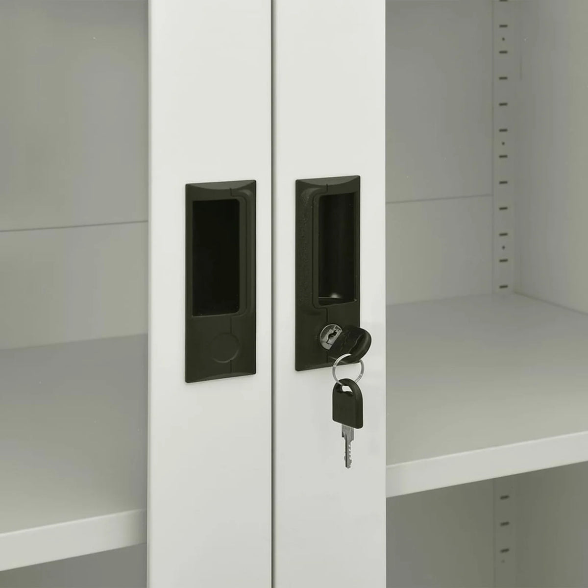 Light Gray File Storage Cabinet with 3 Adjustable Shelves J269226