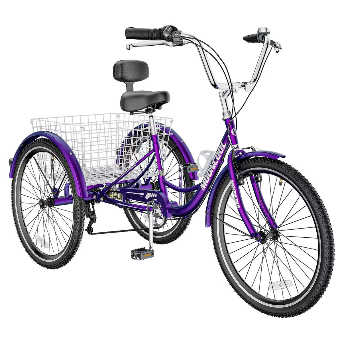 20/24/26 inch 7 Speed 3 Wheel Bicycle with Basket C6221