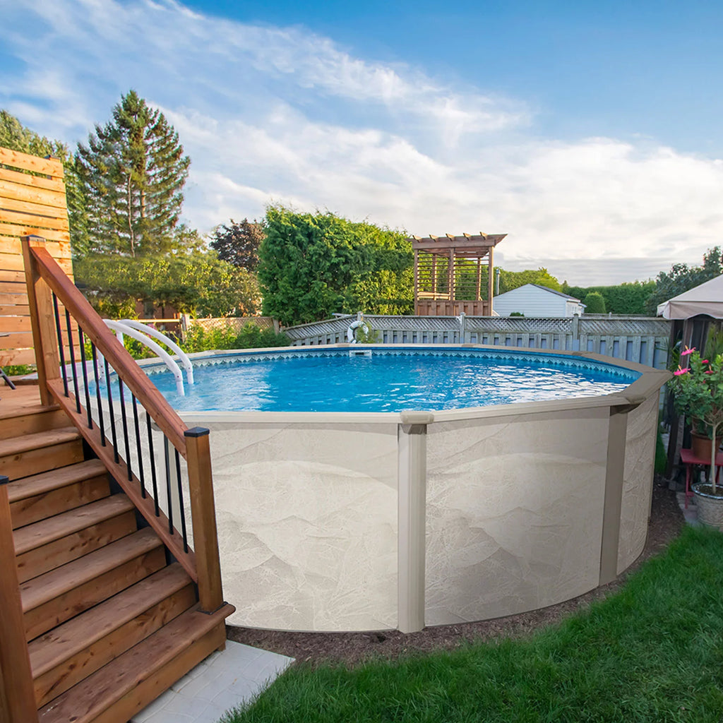 15 Foot x 52 Inch Steel Frame Above Ground Swimming Pool I26691