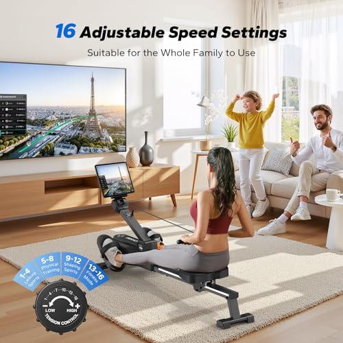 Foldable Magnetic Rowing Machine with 16-Level Z802244