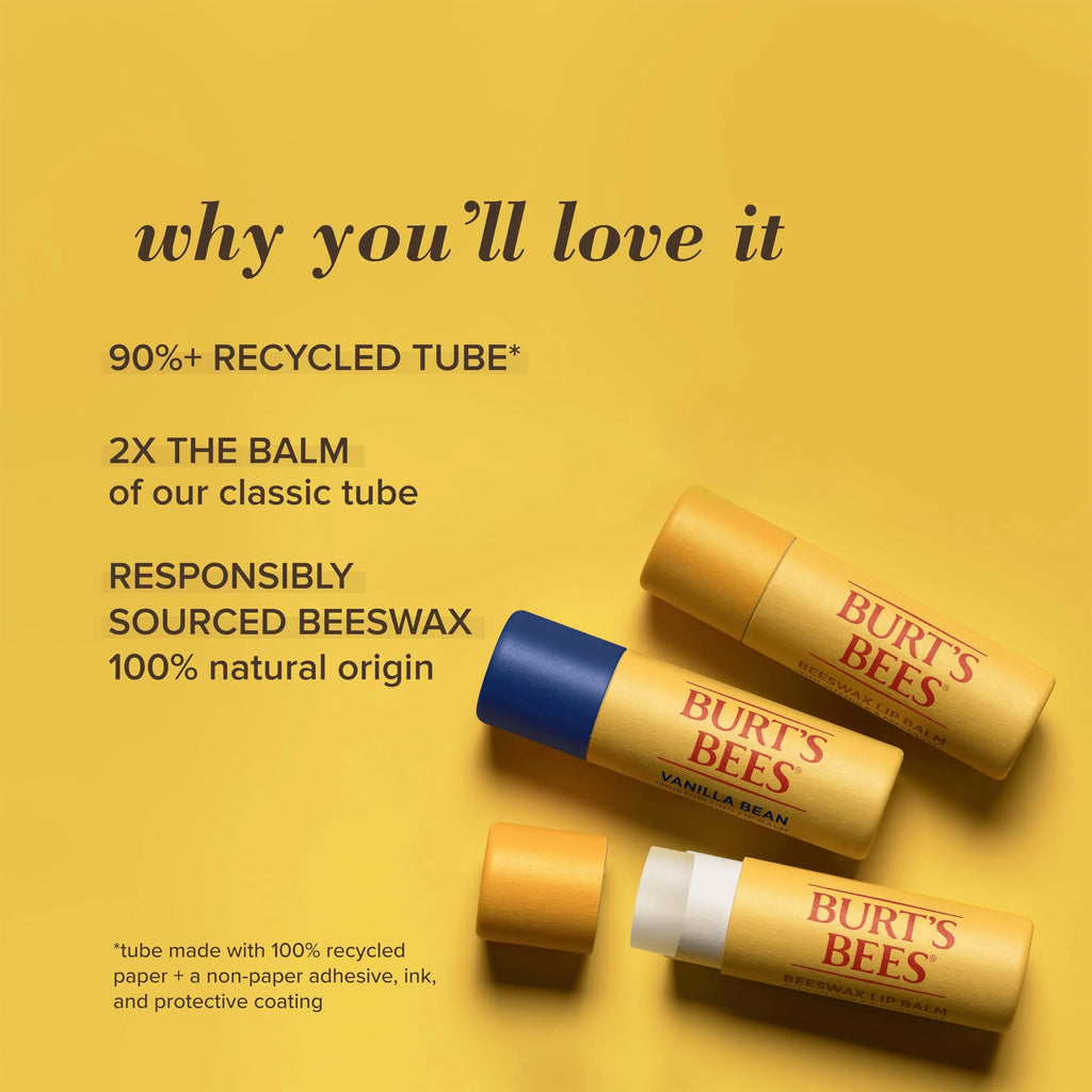Moisturizing Lip Balm, 3 Pack Recycled Paper Tubes S689