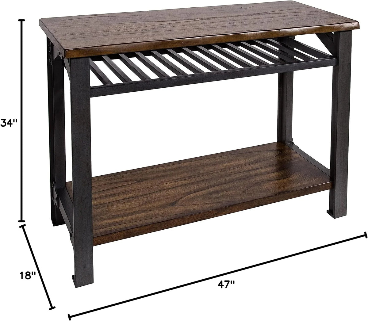 Console Table Graphite Grey Brown E674